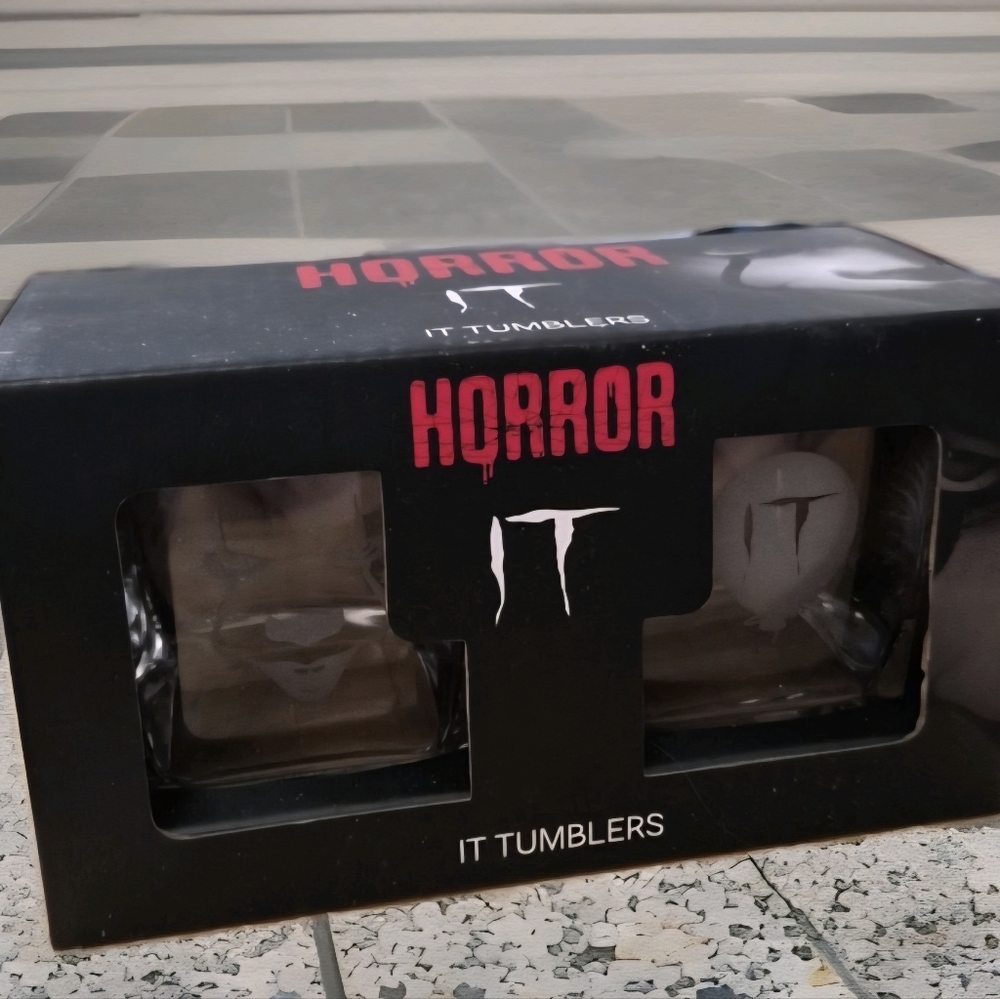 IT tumblers HORROR glassware
